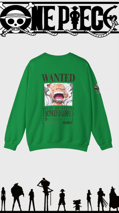 Luffy Gear Fifth with Saudi Arabia Flag (KSA) Sweater - One Piece Fan Merch, Unisex Anime and Manga Gifts