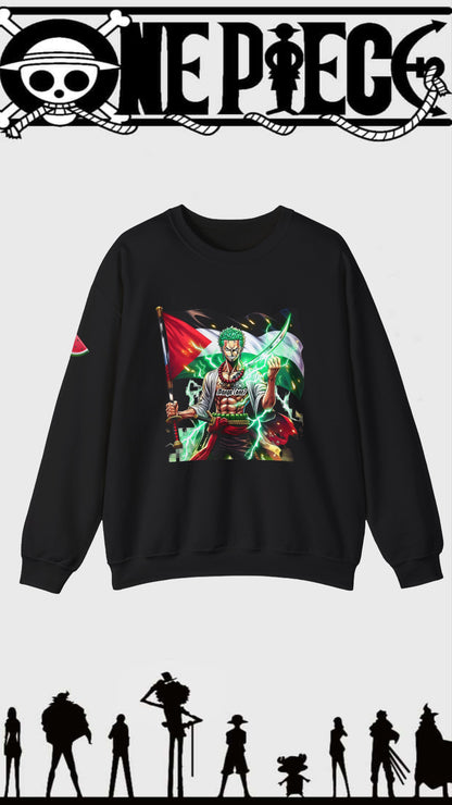 Zoro Carrying Palestine Flag Sweater