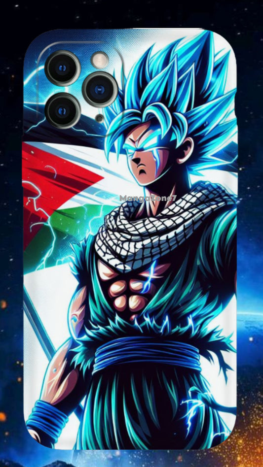 Goku Super Saiyan Blue Keffiyah Palestine Phone Case