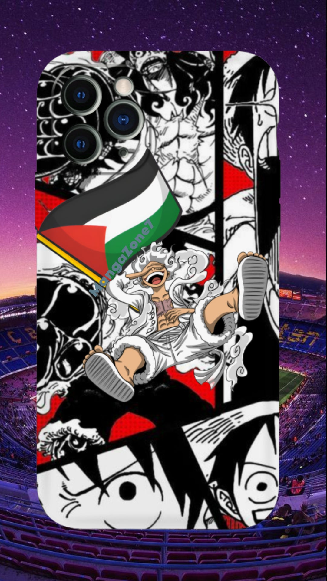 Fifth Gear Luffy x Palestine Phone Case