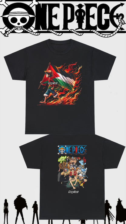 Luffy Carrying Palestine Flag T-Shirt