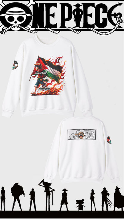 Luffy Carrying Palestine Flag Hoodie