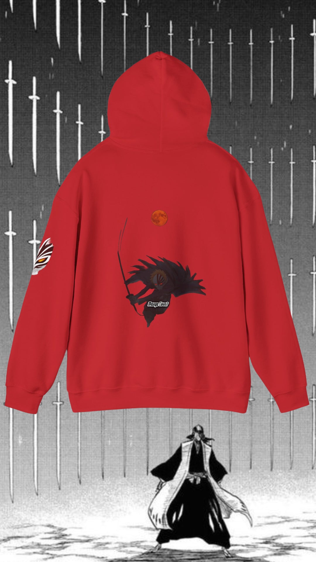 Ichigo & Ulquiorra Bleach Anime Hoodie with Palestine Map