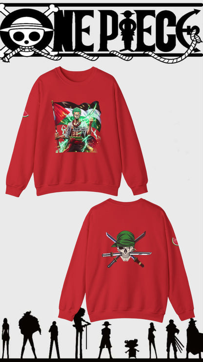 Zoro Carrying Palestine Flag Sweater