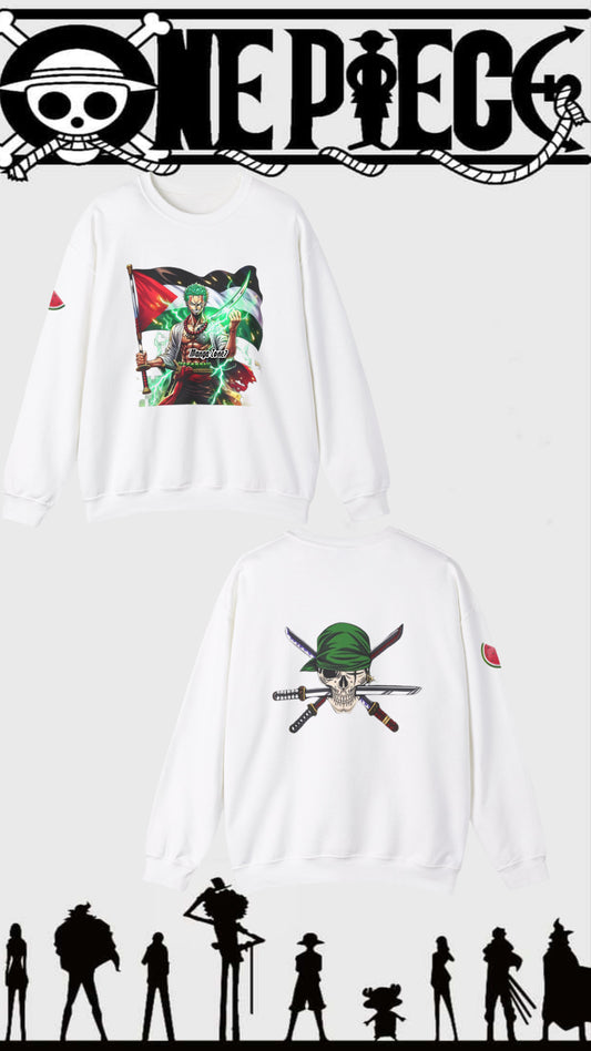 Zoro Carrying Palestine Flag Sweater