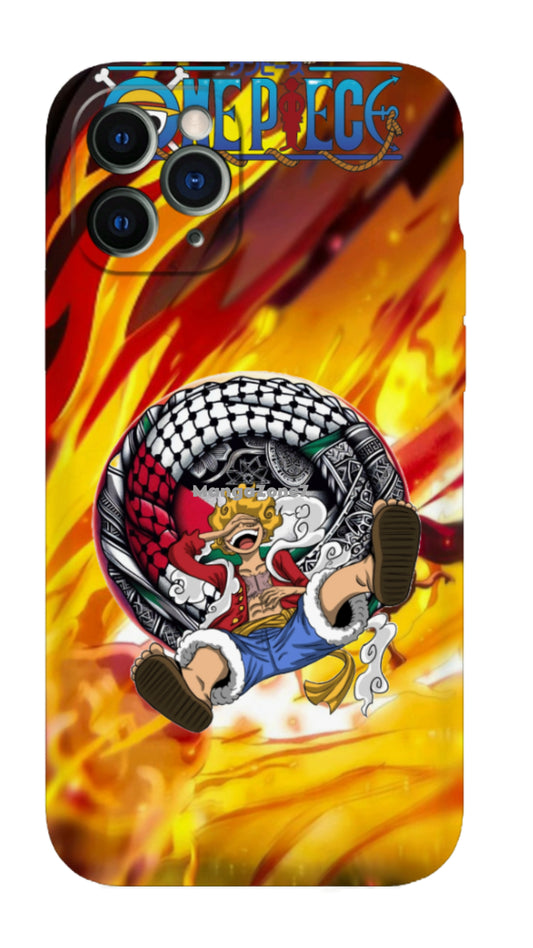 Luffy Keffiyeh Palestine Phone Case